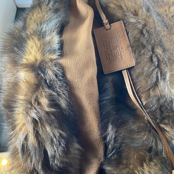 RL Brown Shearling Fur Hobo - NWT - Picture 6 of 8
